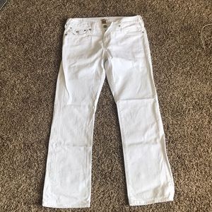Men’s True Religion White Denim Jeans